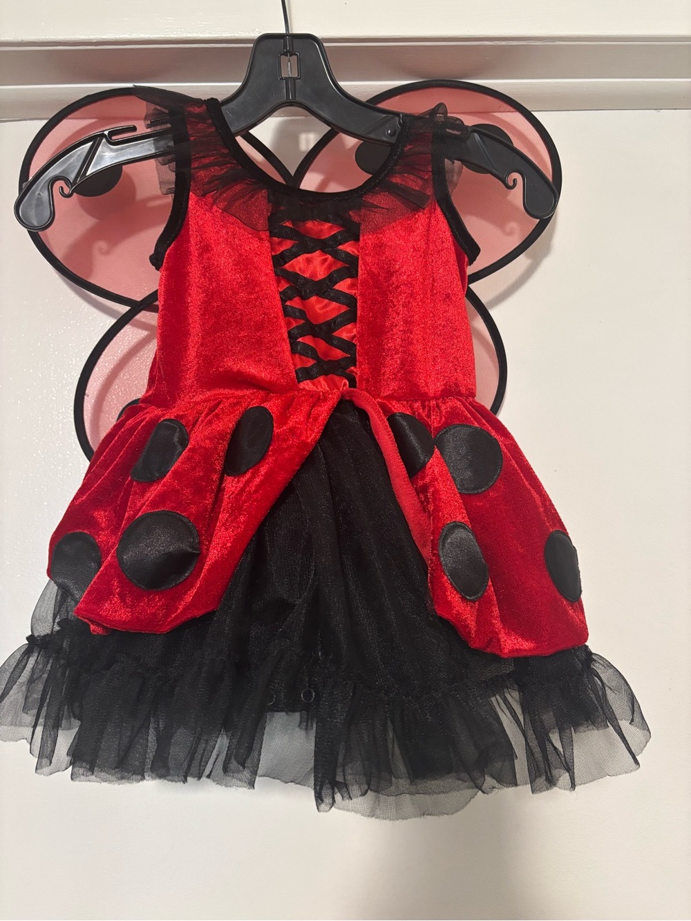 Adorable  Red & Black Ladybug Kids Costume 3t